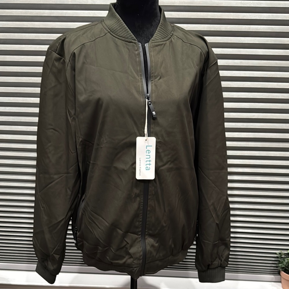 Men's Olive Bomber Jacket